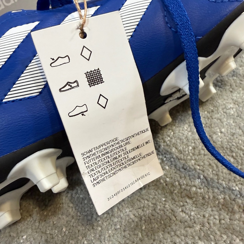 Adidas Goletto VIII FG J Kid Soccer Cleats Royal Blue White NIB 3.5Y Firm Ground - Picture 13 of 16